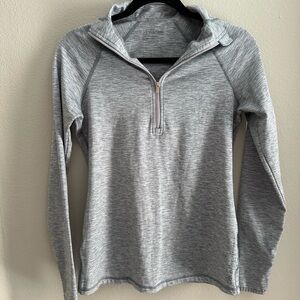 Calvin Klein Gray Quarter-Zip Women's Sweater